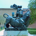 Bronzeskulptur der großen Bronzeskulptur des freien Raumes Bronze